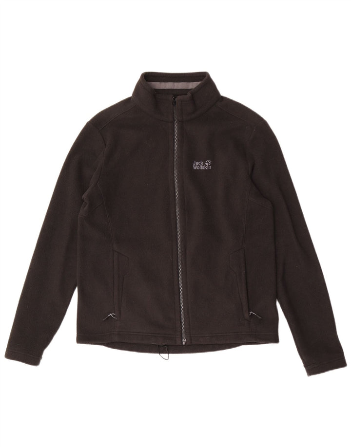 Мужская флисовая куртка Jack Wolfskin UK 36/38, маленькая, черная, полиэстер