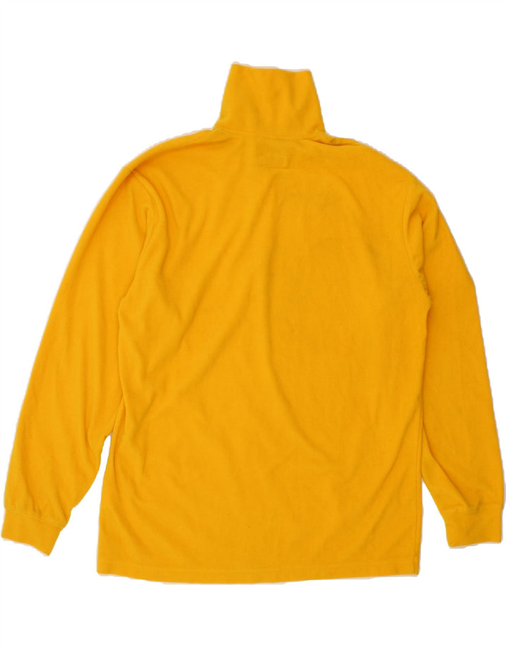 INVICTA Mens Zip Neck Fleece Jumper XL Yellow Polyester Vintage Invicta and Second-Hand Invicta from Messina Hembry 