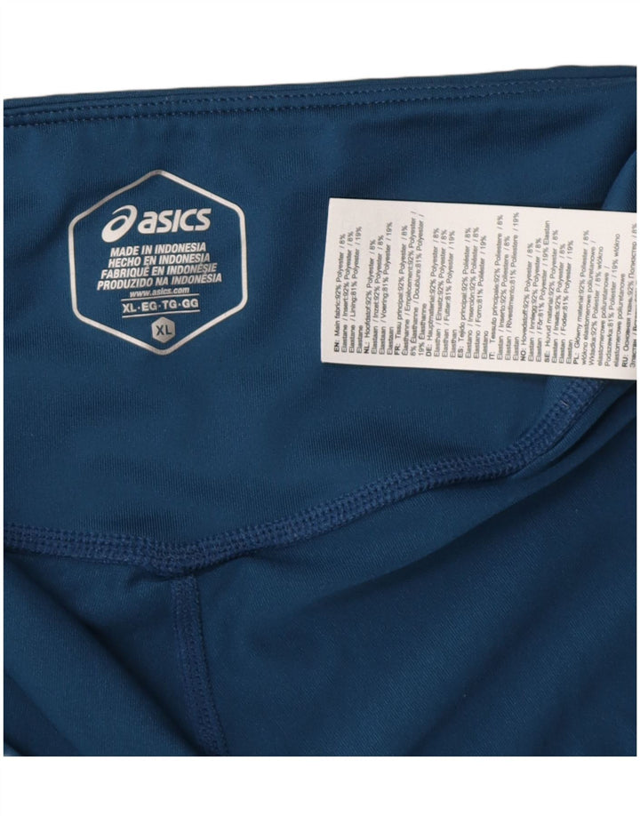 Женские укороченные леггинсы Asics UK 18 XL, синие, полиэстер