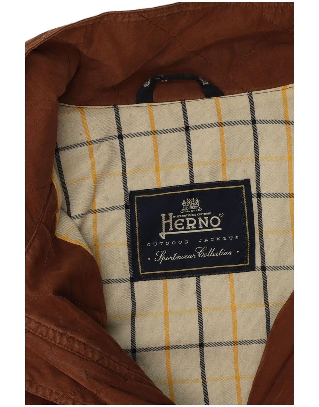 Мужской бомбер Herno UK 42 XL Коричневый