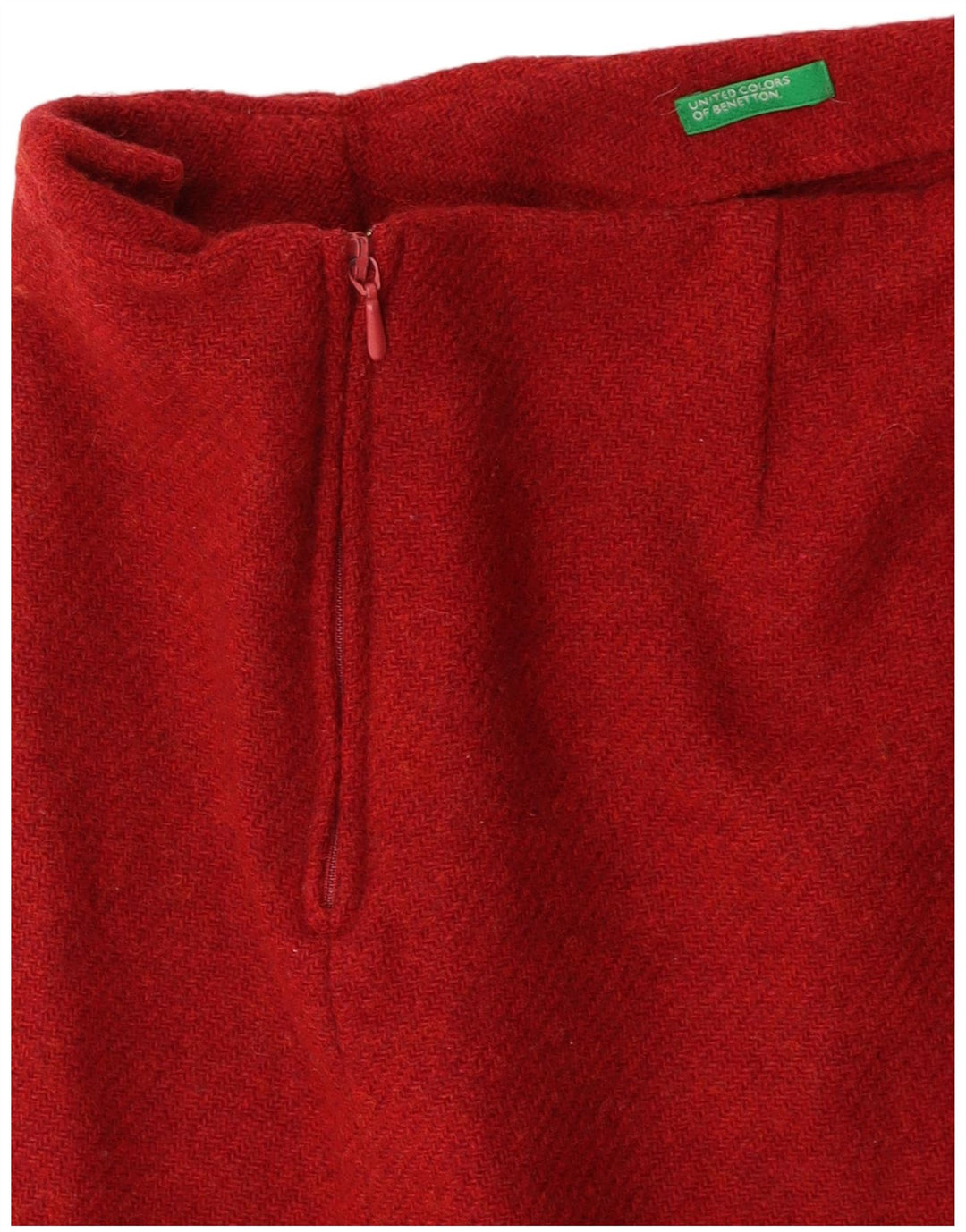 Женская мини-юбка BENETTON W26, маленькая, бордовая