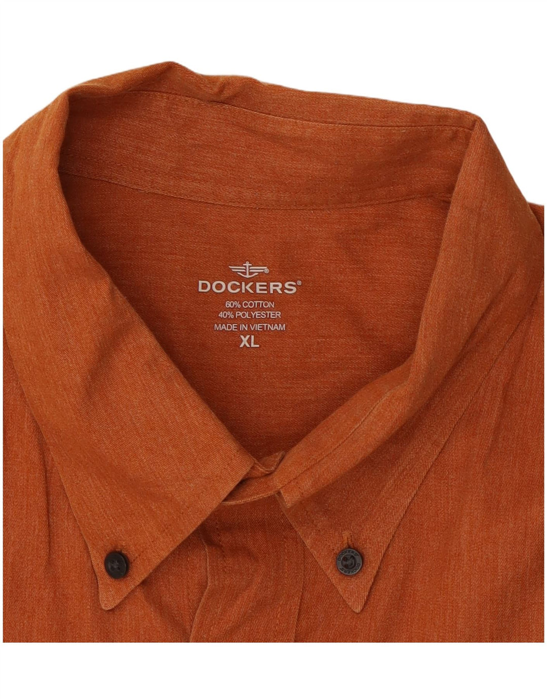 Мужская рубашка DOCKERS XL оранжевая, хлопок