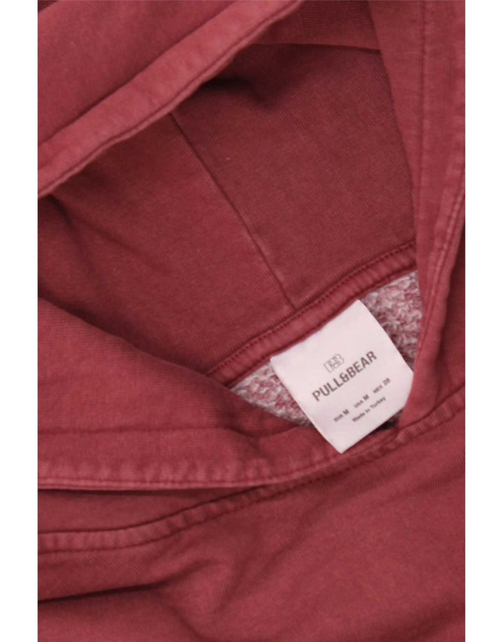 Женский джемпер с капюшоном Pull & Bear Oversized UK 14, средний бордовый