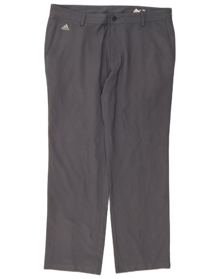 Мужские прямые брюки чинос Adidas Climalite W38 L32, серый полиэстер