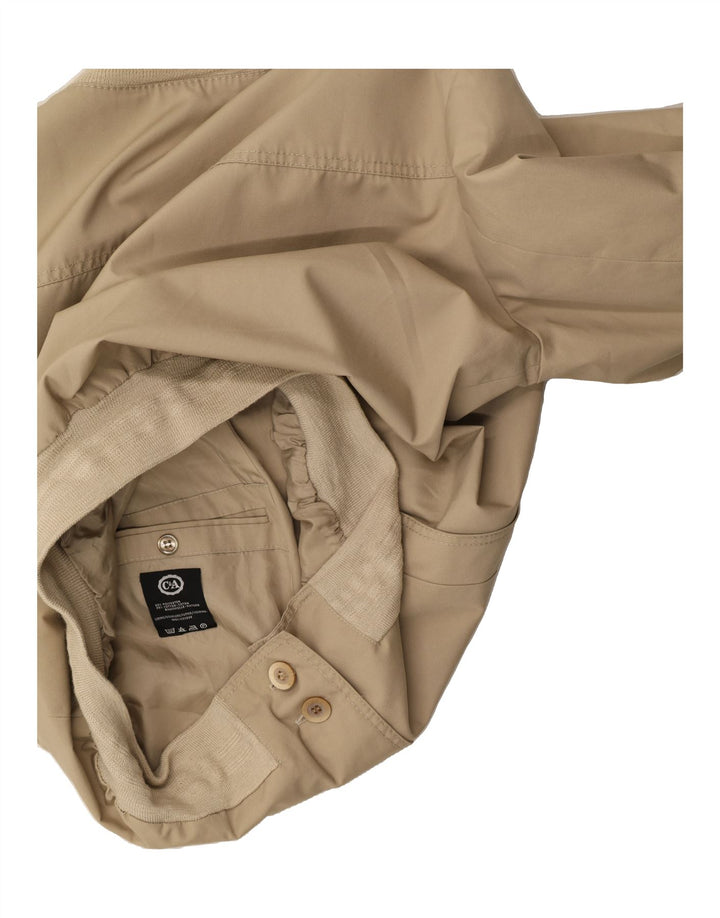 C&A Womens Bomber Jacket UK 14 Large Beige Polyester Vintage C&A and Second-Hand C&A from Messina Hembry 