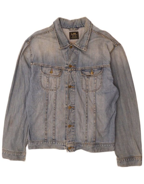 Мужская джинсовая куртка Lee UK 44 2XL, синяя, хлопок