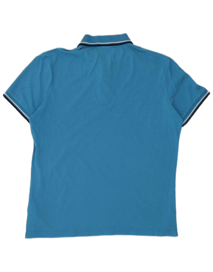 Мужская рубашка-поло DIADORA, большая синяя, хлопок