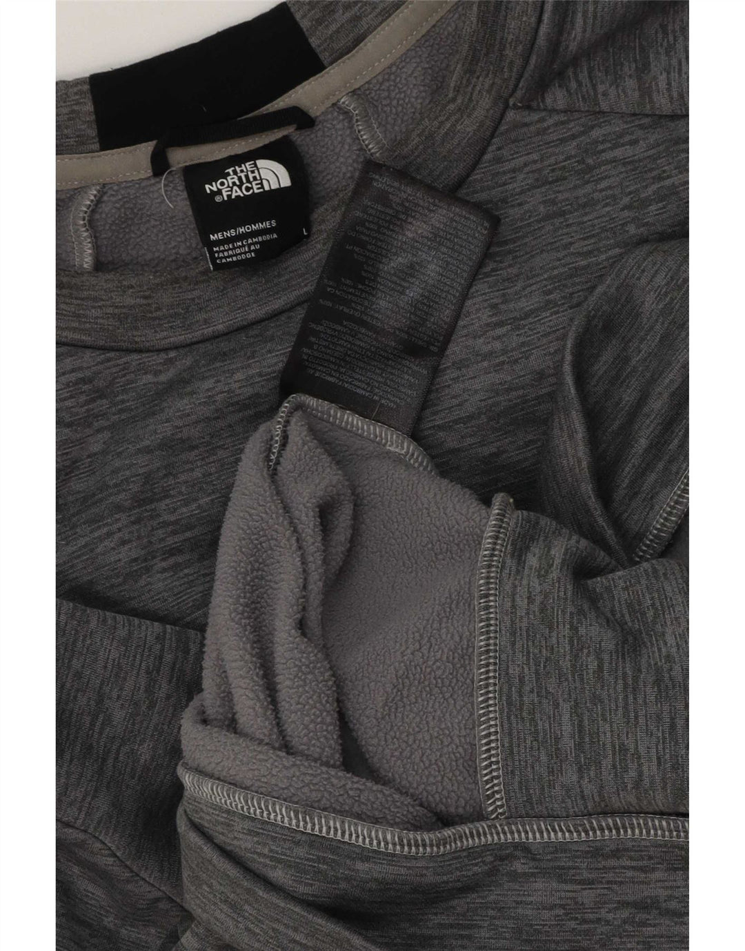 Мужской джемпер The North Face, большой серый полиэстер с цветными блоками