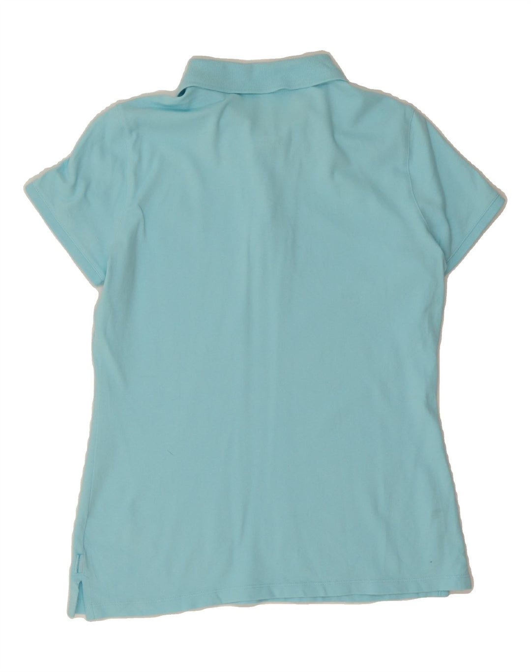 IZOD Womens Polo Shirt UK 12 Medium Turquoise Cotton Vintage Izod and Second-Hand Izod from Messina Hembry 