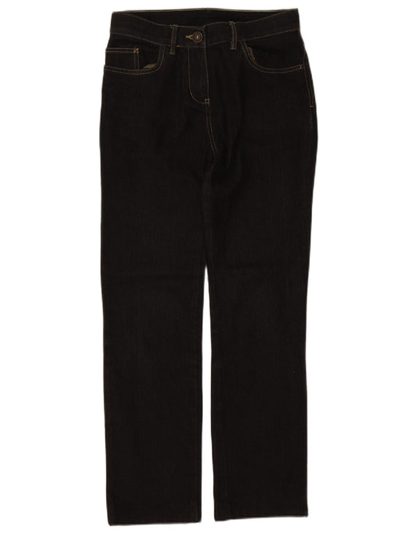 Женские прямые джинсы Marks & Spencer UK 8, маленькие W26 L27, черный хлопок
