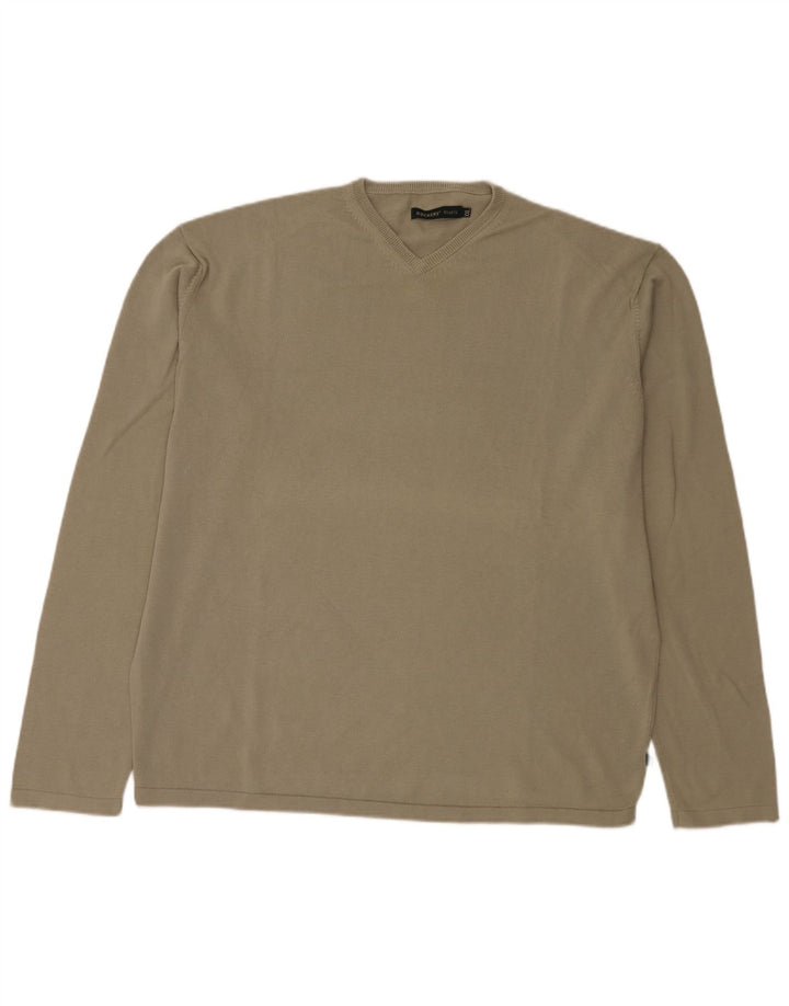 Dockers Мужской Джемпер Хаки с V-образным Вырезом 2XL Хаки