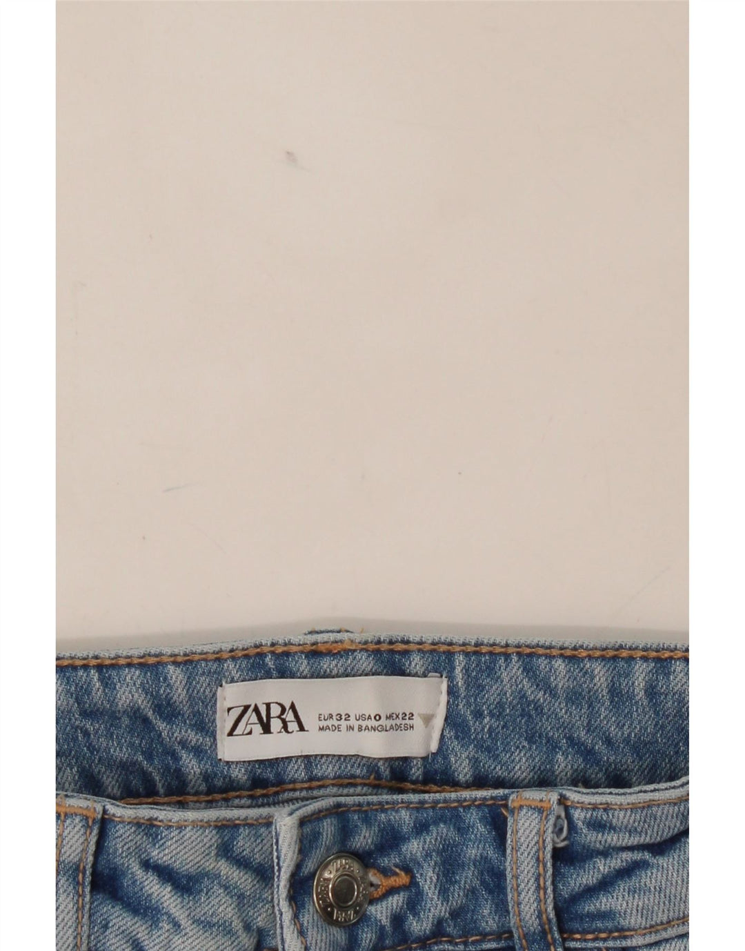 ZARA Womens Straight Jeans EU 32 2XS W22 L32 Blue Vintage Zara and Second-Hand Zara from Messina Hembry 