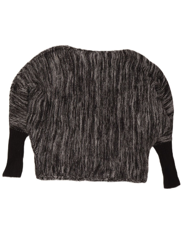 Женский джемпер с вырезом «лодочкой» CALVIN KLEIN JEANS UK 6 XS, серый в крапинку