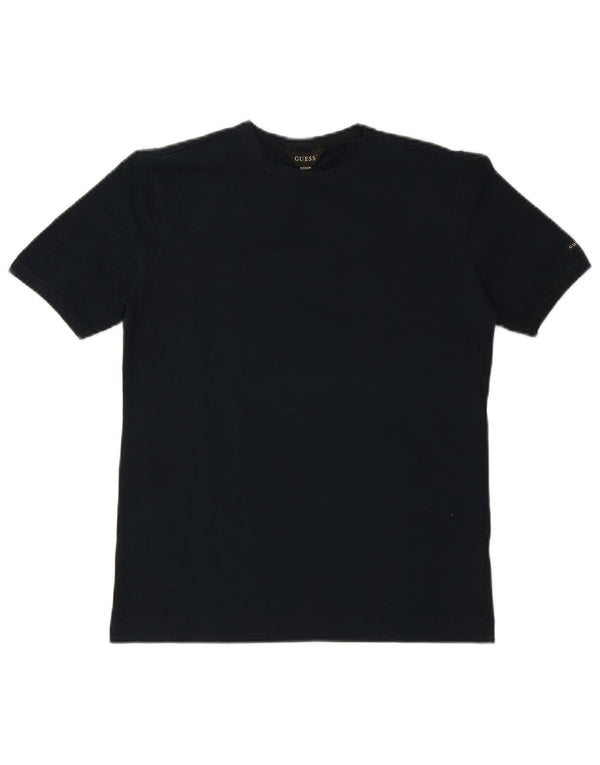 GUESS Женская футболка Top UK 12 Medium Navy Blue Хлопок