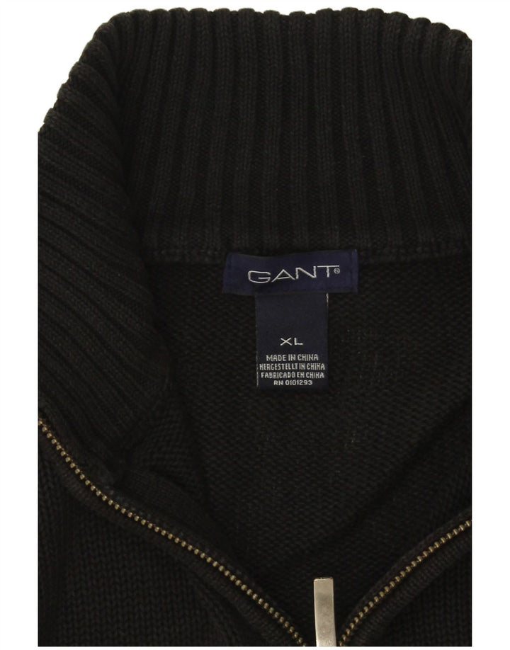 Мужской кардиган Gant XL, черный льняной свитер