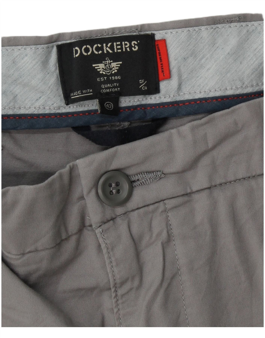 Мужские шорты чинос DOCKERS W42 2XL Серые, хлопок