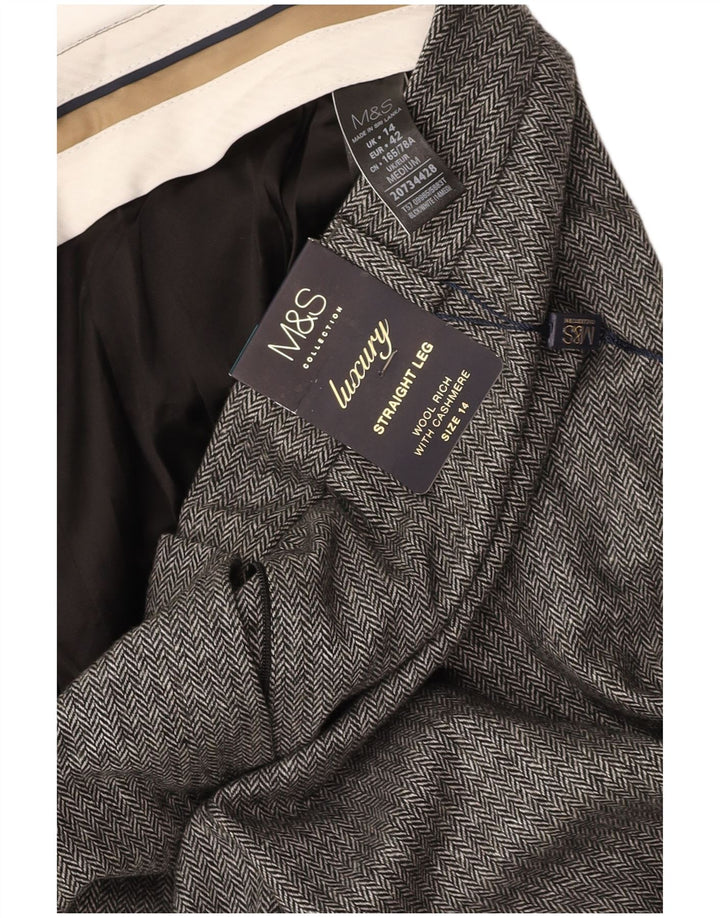 Женские повседневные брюки MARKS & SPENCER UK 14, большие W34 L30, серые