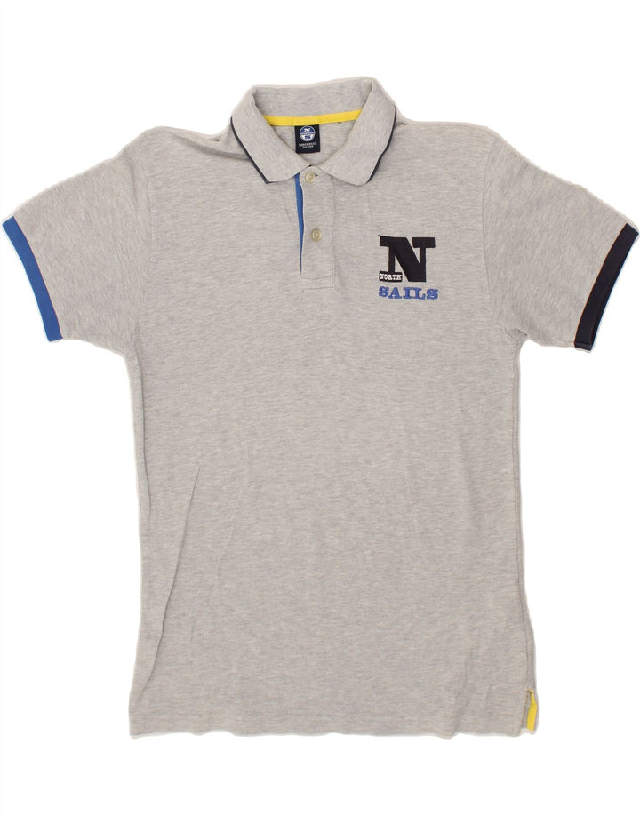 NORTH SAILS Mens Polo Shirt Medium Grey Cotton Vintage North Sails and Second-Hand North Sails from Messina Hembry 