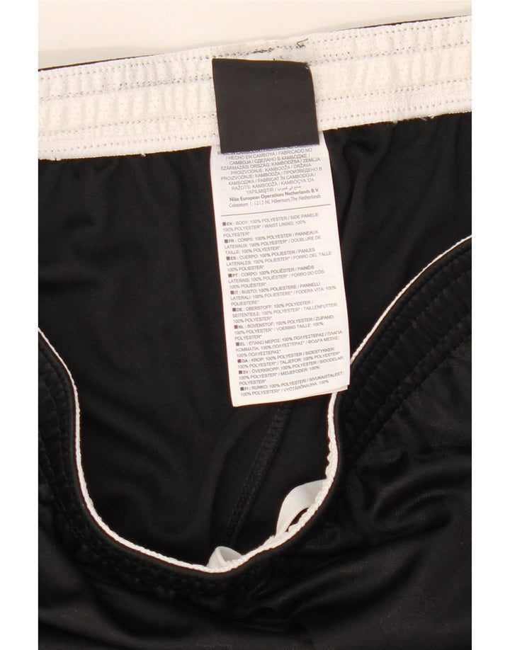 Мужские спортивные шорты Nike Dri Fit среднего размера, полиэстер с цветными блоками, средний черный