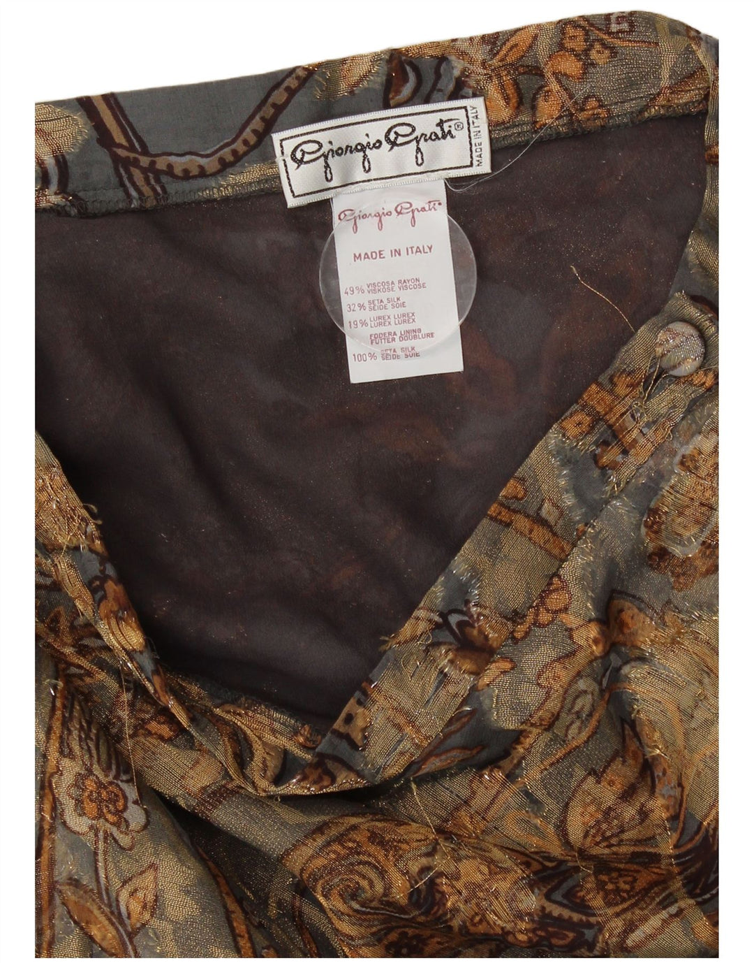 Giorgio Grati Женская макси-юбка W26, маленькая, разноцветная, вискоза с пейсли