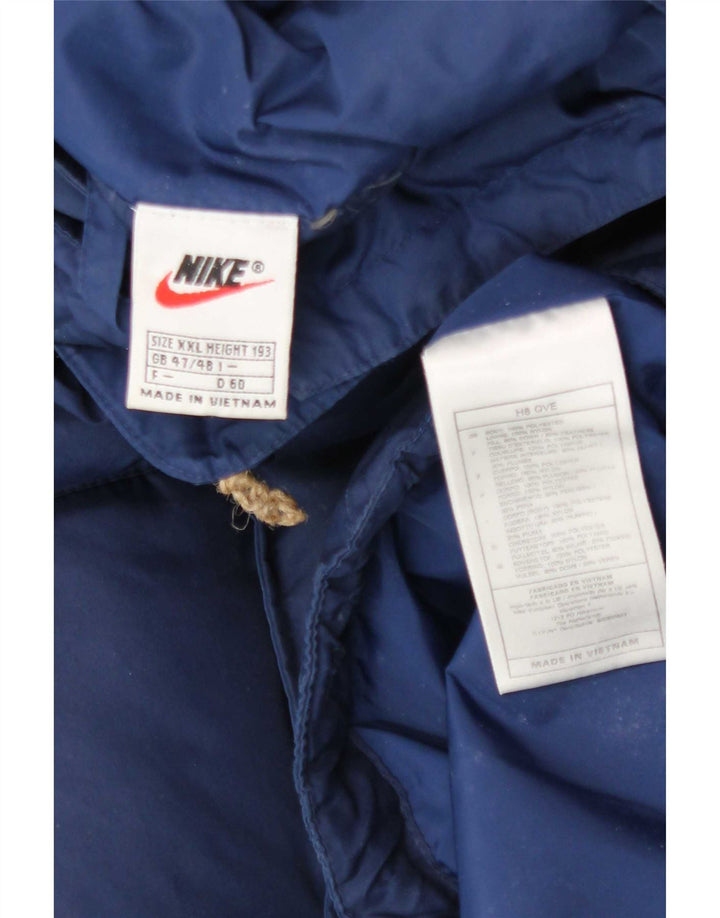 Мужская стеганая куртка Nike UK 44 2XL темно-синяя, полиэстер