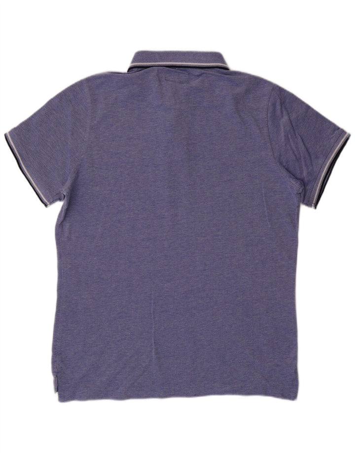 Мужская рубашка-поло Superdry XL, синяя, хлопок