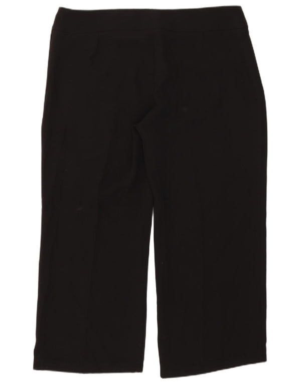 Женские прямые укороченные брюки Marks & Spencer UK 20 2XL W39 L26 черные