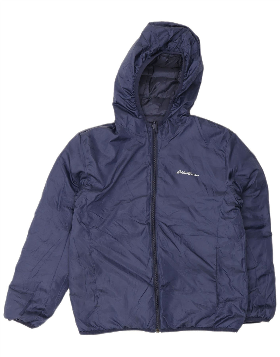Eddie Bauer Утепленная куртка с капюшоном для мальчиков 10–11 лет, средний темно-синий