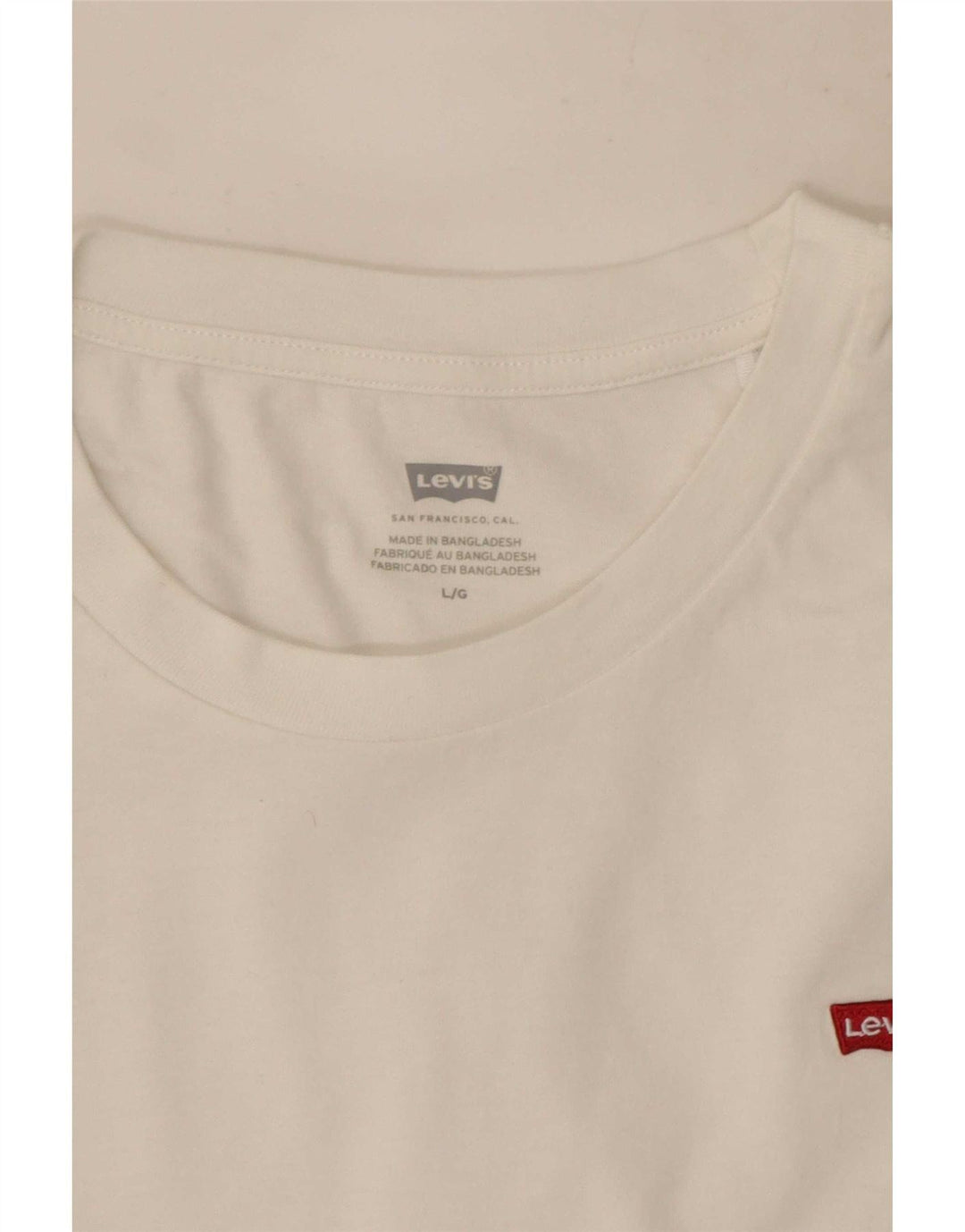 Женская футболка Levi's Top UK 14, большая белая