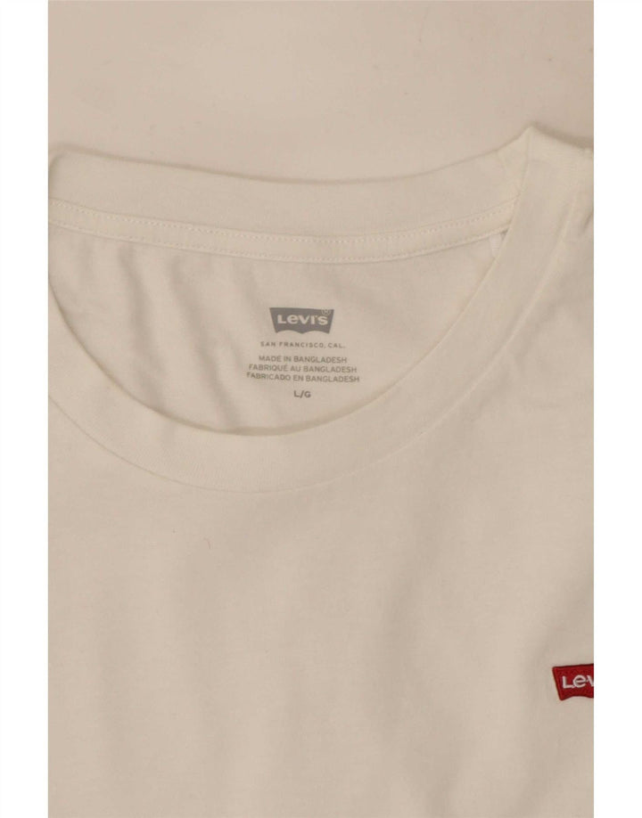 Женская футболка Levi's Top UK 14, большая белая