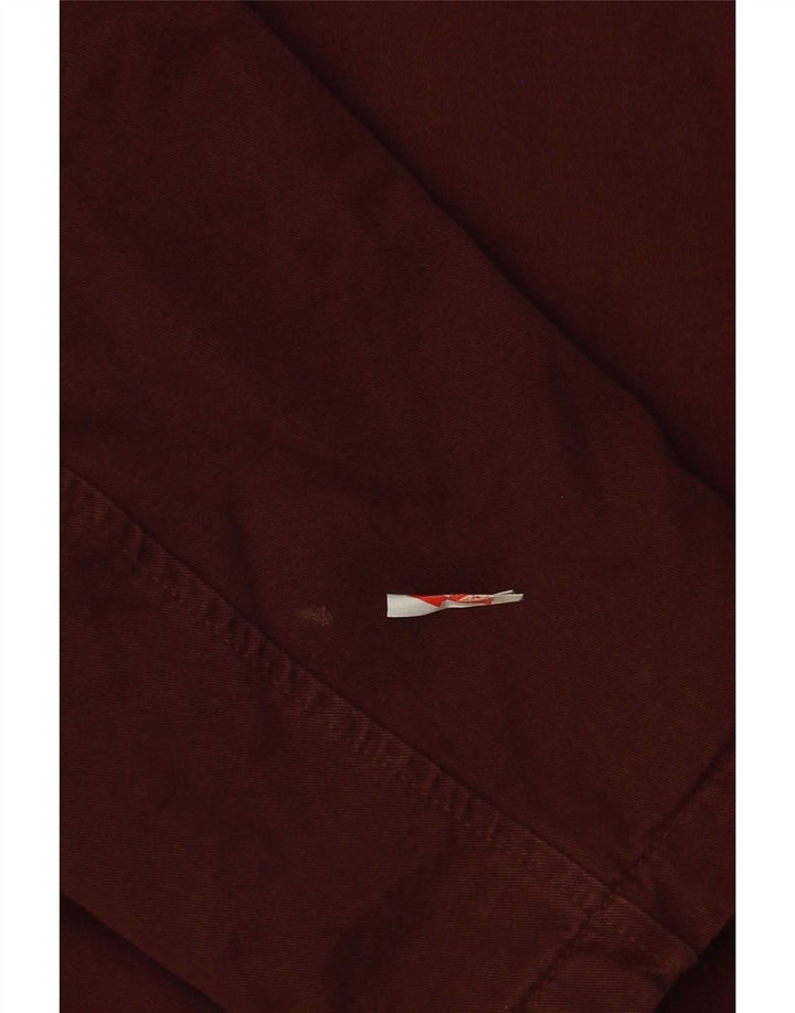 Мужская куртка-бомбер Zara UK 40, большая бордовая, хлопок