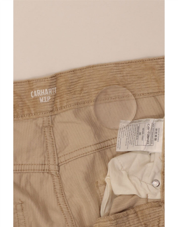 Мужские вельветовые брюки CARHARTT Wip Slim W30 L29, бежевый хлопок