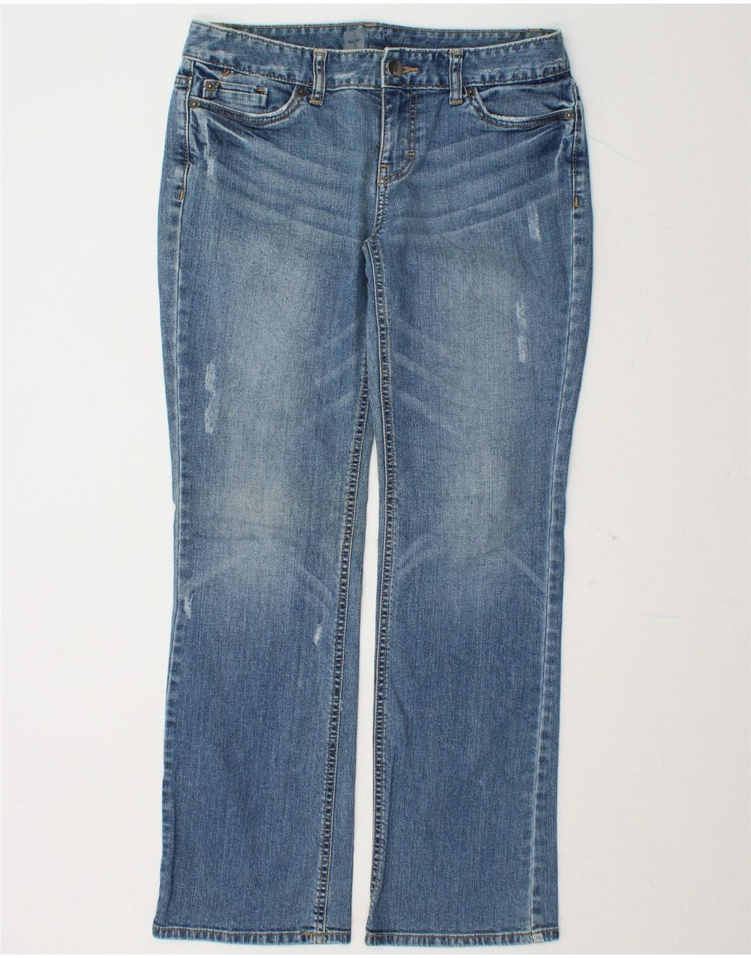 MOSSIMO Womens Curvy Fit Bootcut Jeans US 6 Medium W32 L30 Blue Cotton Vintage Mossimo and Second-Hand Mossimo from Messina Hembry 