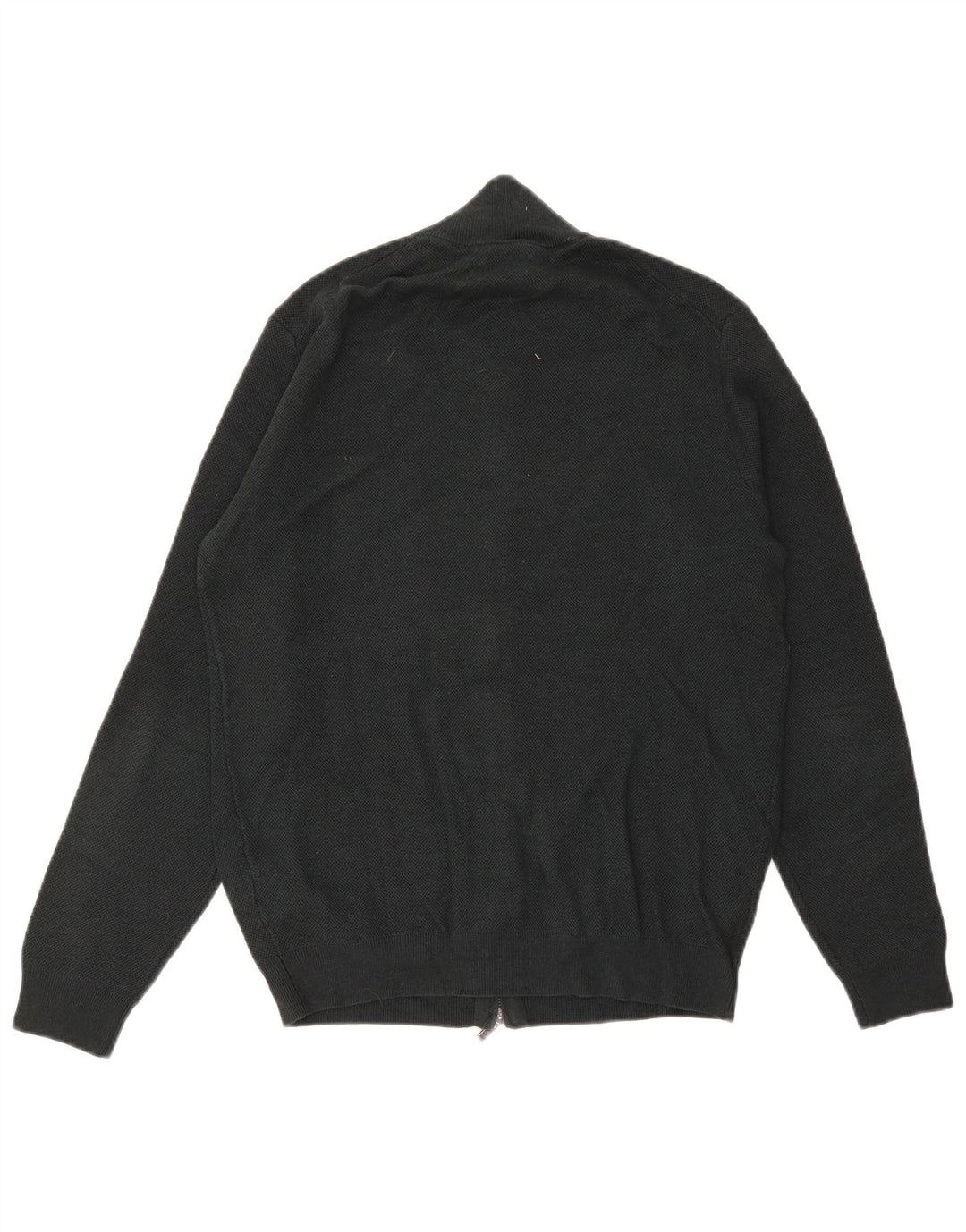 Мужской кардиган Massimo Dutti, хлопковый свитер среднего зеленого цвета