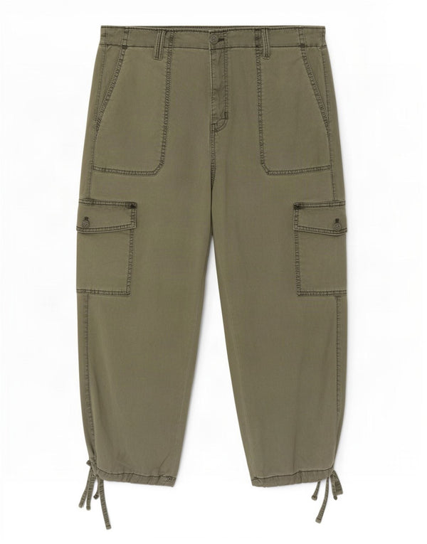 Женские капри-карго для джоггеров Marks & Spencer UK 20 2XL W40 L23 зеленые