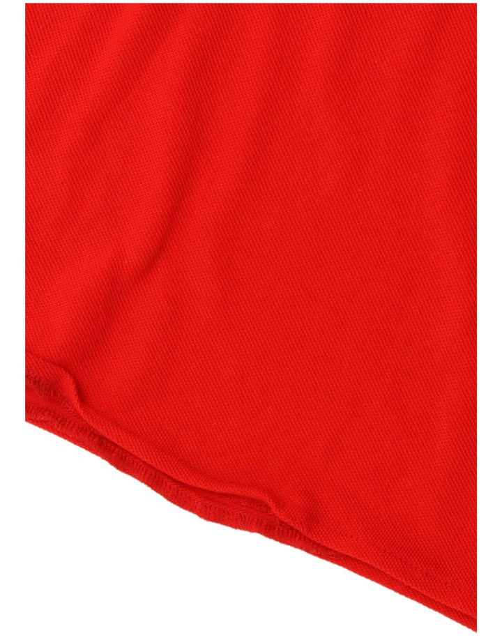 LACOSTE Женское платье-поло без рукавов, размер 42, большое красное, хлопок