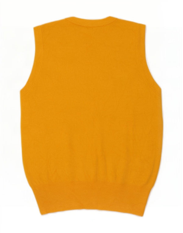 Женская майка Zara Vest UK 12, вискоза среднего желтого цвета