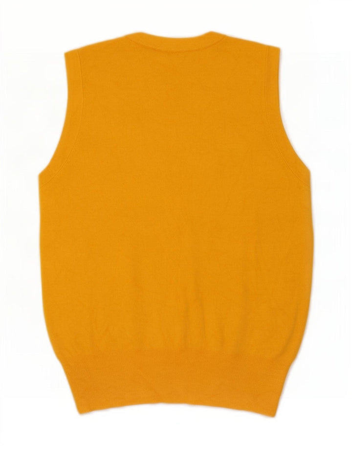 Женская майка Zara Vest UK 12, вискоза среднего желтого цвета