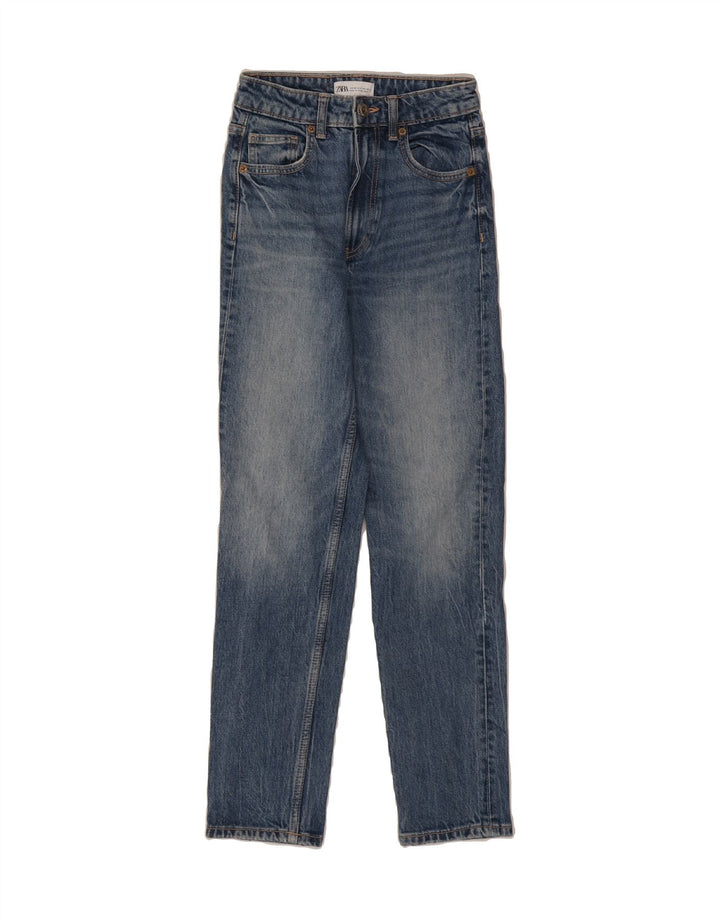 ZARA Womens Slim Jeans EU 32 2XS W22 L28 Blue Vintage Zara and Second-Hand Zara from Messina Hembry 