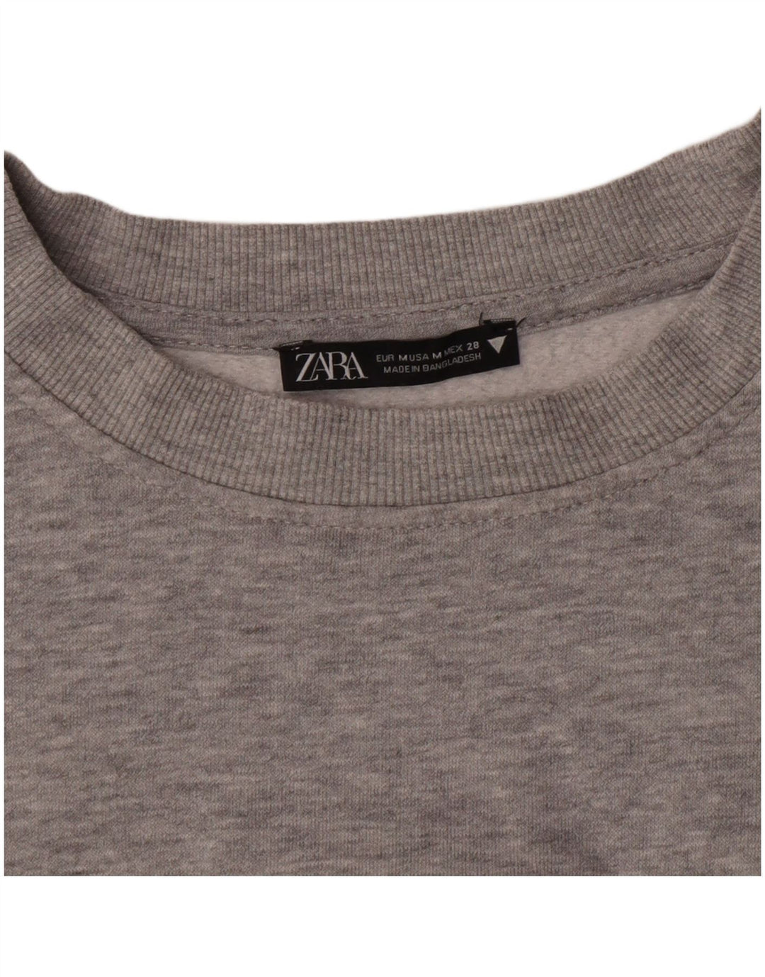 Женский укороченный свитер Zara UK 12, средний серый