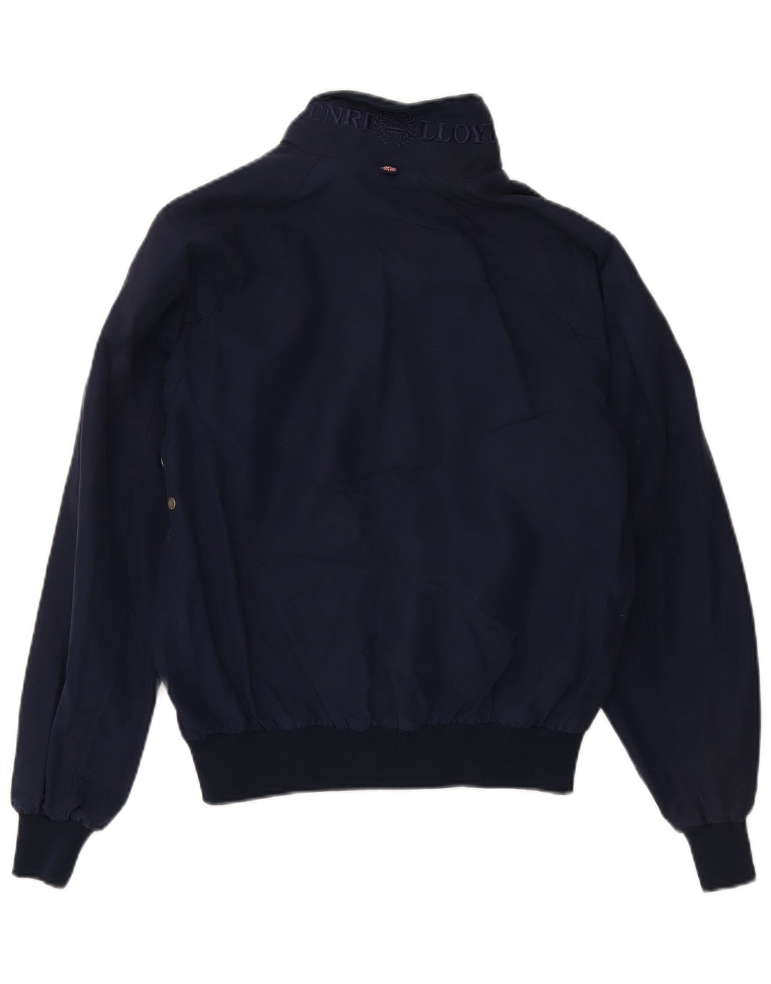 HENRI LLOYD Mens Bomber Jacket UK 36 Small Navy Blue Cotton