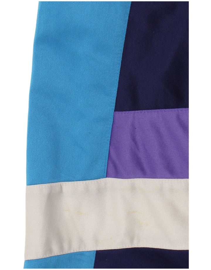 Мужской спортивный костюм с леопардовым принтом UK 46/48 XL, темно-синий, полиэстер с цветными блоками