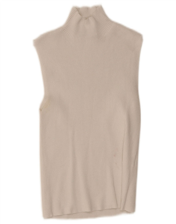 Женский жилет Zara UK 8, маленький, белый, вискоза