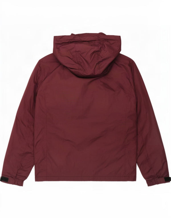 Мужская дождевик с капюшоном Jack & Jones UK 38, средний бордовый нейлон