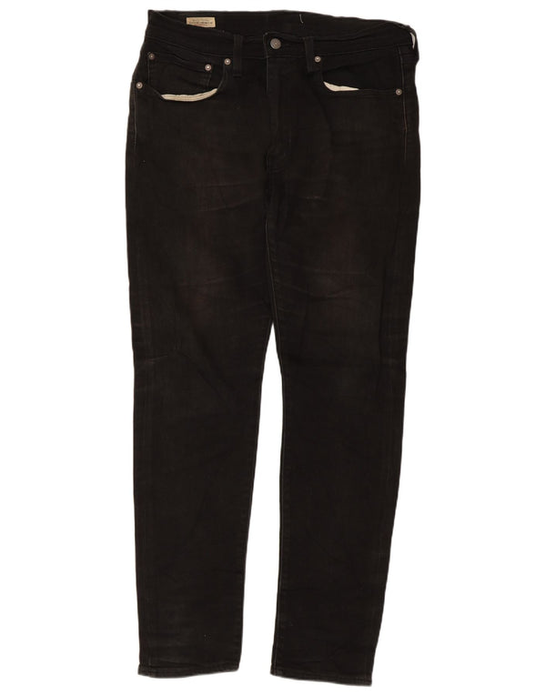 Мужские зауженные джинсы Levi's 512 W34 L32, черный хлопок