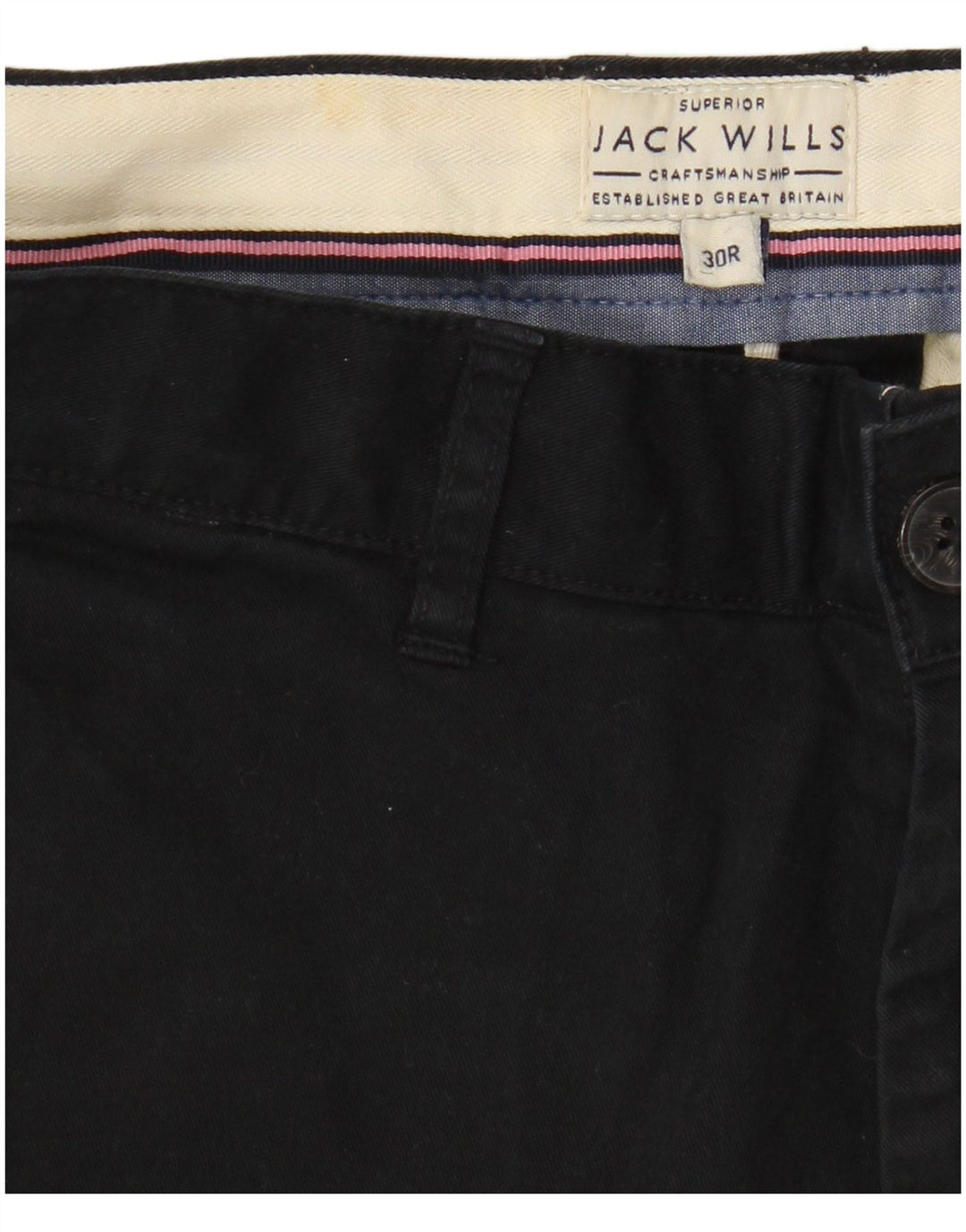 Мужские шорты чинос Jack Wills W30, средние черные хлопковые
