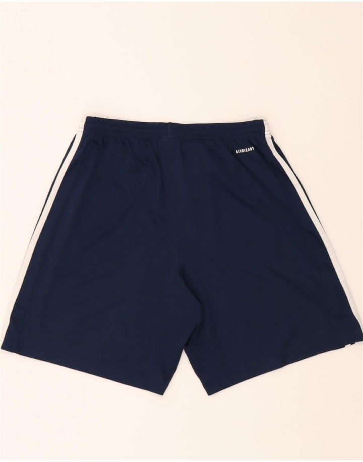 ADIDAS Mens Aeroready Sport Shorts Medium  Navy Blue Polyester Vintage Adidas and Second-Hand Adidas from Messina Hembry 