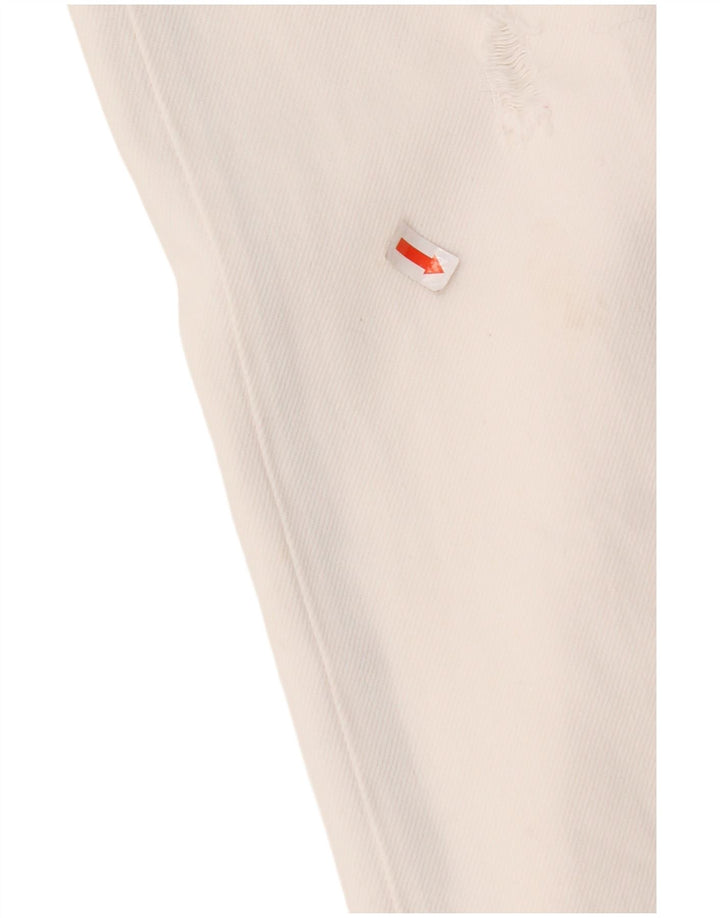 TOMMY HILFIGER Женские потертые прямые джинсы W29 L28 Белый хлопок