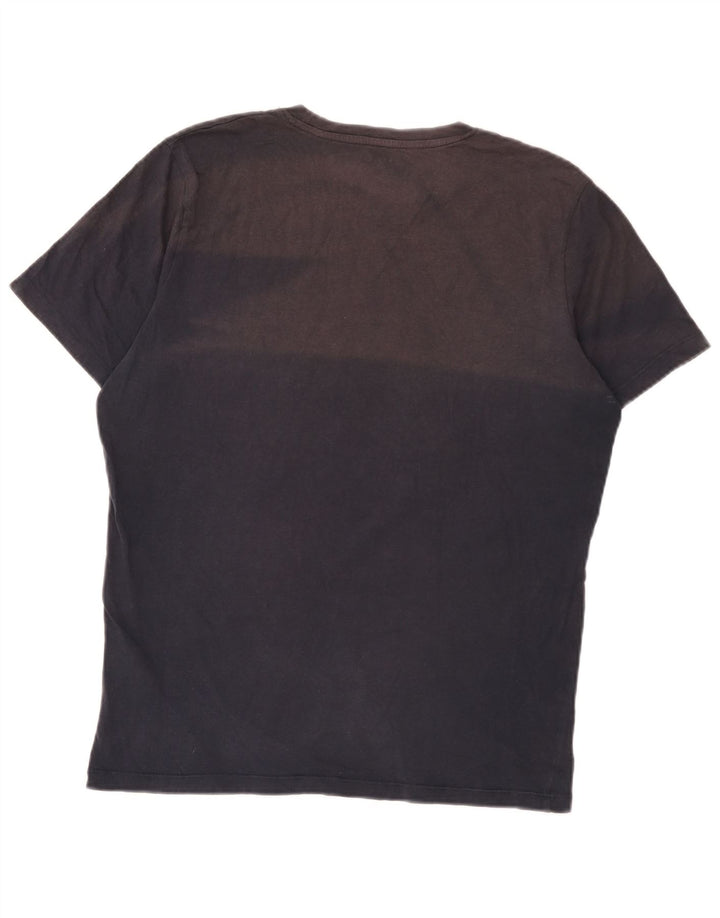Мужская футболка с рисунком Jack & Jones, темно-синий, хлопковый топ среднего размера