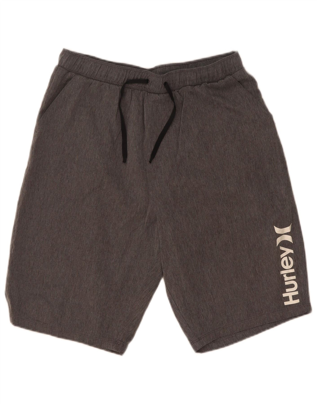 Мужские спортивные шорты Hurley с рисунком, маленькие серые, из полиэстера с крапинками